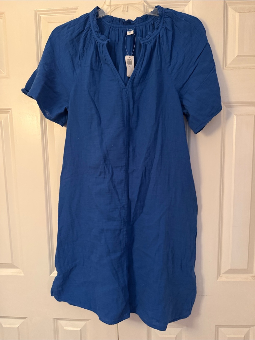 Old Navy Royal Blue Short-Sleeve Mini Dress